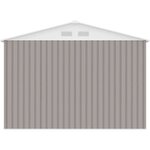 Abri de jardin en métal 8 84 m² - 277 x 319 x 202 cm - Kit d'ancrage inclus - Taupe