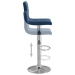 vidaXL Tabourets de bar lot de 2 bleu velours