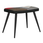 vidaXL Chaise de relaxation avec tabouret Patchwork Tissu