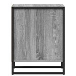 vidaXL Table de chevet avec tiroir 2 Pièces Gris Sonoma 39 5 x 30 x 50 cm