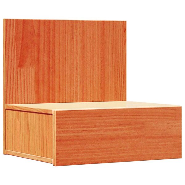 vidaXL Table de chevet Brun cire 42 x 32 5 x 40 cm Bois massif en pin