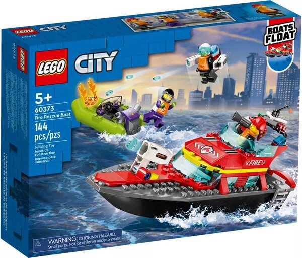 LEGO City - Set de Bateau de Sauvetage des Pompiers 60373