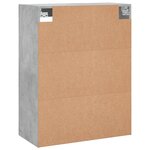 vidaXL Armoire murale gris béton 69 5x34x90 cm