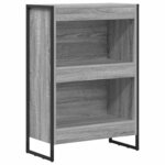 vidaXL Bibliothèque Gris Sonoma 80 x 30 x 155 cm Bois d'ingénierie