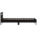 vidaXL Cadre de lit Chêne noir 75 x 190 cm Bois d'ingénierie