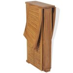 vidaXL Mobilier de bistro 3Pièces et chaises pliables Bois de teck solide