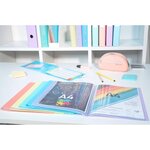 Protège-documents En Polypropylène Semi Rigide Chromaline Pastel 80 Vues - A4 - Bleu Pastel - Exacompta