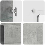 vidaXL Buffet FLORIN Gris béton 55 5 x 29 x 103 cm Bois d'ingénierie