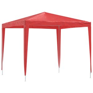 vidaXL Tente de fête 250 x 250 x 240 cm Rouge PE et acier
