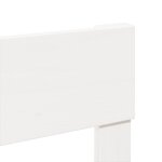 vidaXL Cadre de lit sans matelas blanc 135x190 cm bois de pin massif