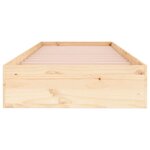 vidaXL Cadre de lit sans matelas bois massif 90x190 cm