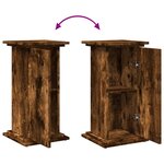 vidaXL Piédestal avec rangement chêne fumé 31x30x60 cm bois ingénierie