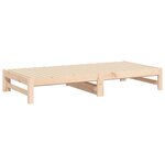vidaXL Lit coulissant sans matelas 2x(90x190) cm Bois de pin massif