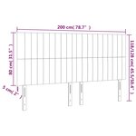 vidaXL Têtes de lit 4 Pièces Vert foncé 100x5x78/88 cm Velours