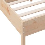 vidaXL Cadre de lit sans matelas 120x190 cm bois de pin massif