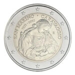 2 euros commémorative Saint Marin 2021 - Caravage en coffret BU.