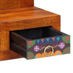 vidaXL Meuble mural Marron 40 x 20 x 50 cm Bois d'acacia massif