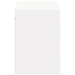 vidaXL Meuble TV mural avec lumières LED blanc 100x31x45 cm