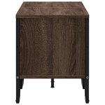 vidaXL Meuble TV chêne marron 122x34x41 cm bois d'ingénierie