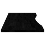 vidaXL Dessus de bureau marron foncé bois chêne massif rectangulaire