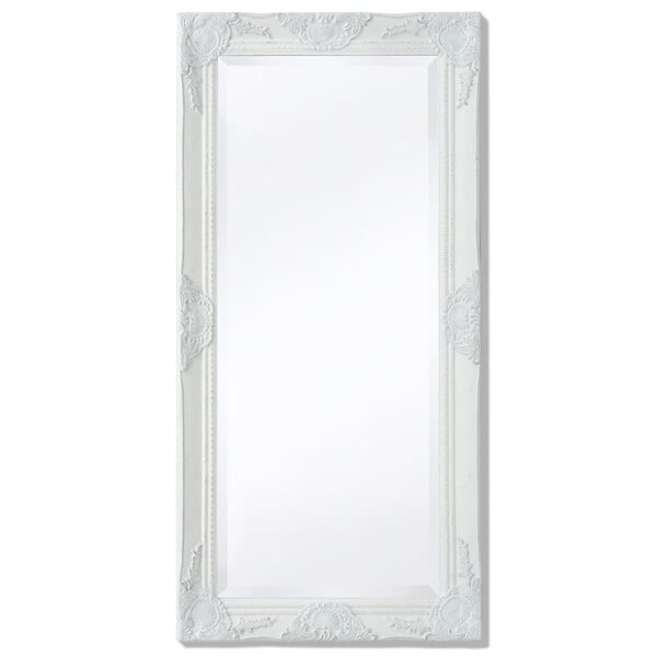 vidaXL Miroir mural style baroque 100x50 cm blanc