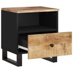 vidaXL Tables de chevet 2 Pièces Bois de manguier solide et d'ingénierie