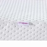vidaXL Surmatelas Blanc 140 x 190 cm Tissu Jacquard