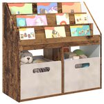 vidaXL Bibliothèque pour enfants Bois ancien 72 5 x 29 5 x 69 cm