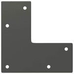 vidaXL Pieds en épingle à cheveux pour table basse 4 pièces Anthracite 42 cm Acier massif