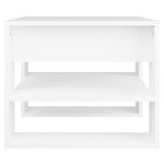 vidaXL Table basse blanc 55 5x55x45 cm bois d'ingénierie