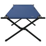 vidaXL Lit de Soleil Pliant 2 Pièces avec Sac de Transport Bleu en Tissu Oxford 600D