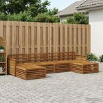 vidaXL Ensemble de canapés d'extérieur 6 pc Bois d'Acacia Massif