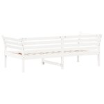 vidaXL Lit de jour sans matelas blanc 80x200 cm bois de pin massif