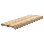 vidaXL Marches d'escalier 8 Pièces non traité 80x25x2cm bois chêne massif