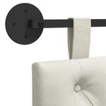 vidaXL Tête de lit suspendue Crème Velours
