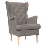 vidaXL Fauteuil Taupe Tissu