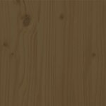vidaXL Cadre de lit sans matelas marron miel bois massif 100x200 cm