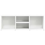 vidaXL Banc à chaussures Blanc 105x35x35 cm Aggloméré