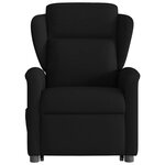 vidaXL Fauteuil inclinable noir tissu