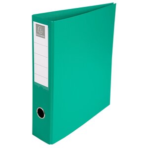 Classeur Rembordé Pvc 4 Anneaux En D De 50mm En 3ème De Couverture - A4 Maxi - Vert - X 10 - Exacompta