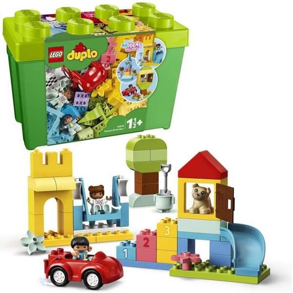 Lego 10914 duplo la boîte de briques deluxe  jeu de construction avec rangement  jouet éducatif pour bébés de 1 an et demi