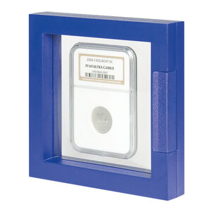 Cadre Nimbus Eco pour objets de collections. Couleur - Bleu
