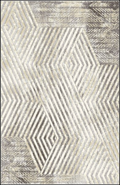 Tapis de salon BORROW 160 x 230 cm - Gris
