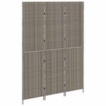 vidaXL Paravent Gris 147 x 180 cm polyrotin