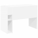 vidaXL Bureau Blanc 109 x 50 x 78 cm Bois d'ingénierie