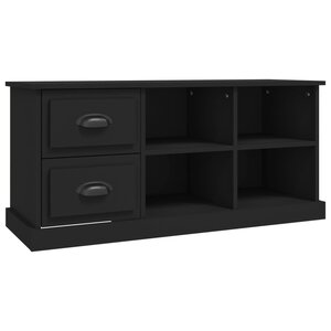 vidaXL Meuble TV noir 102x35 5x47 5 cm bois d'ingénierie