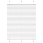 vidaXL Store plissé blanc 105x150cm largeur du tissu 104 4cm polyester