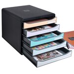 Module De Classement Big Box Plus 5 Tiroirs Aquarel - Couleurs Assorties - Exacompta