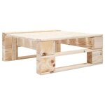 vidaXL Repose-pied palette de jardin bois