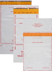 Lot de 250 enveloppes Valeur déclarée 260x340 mm